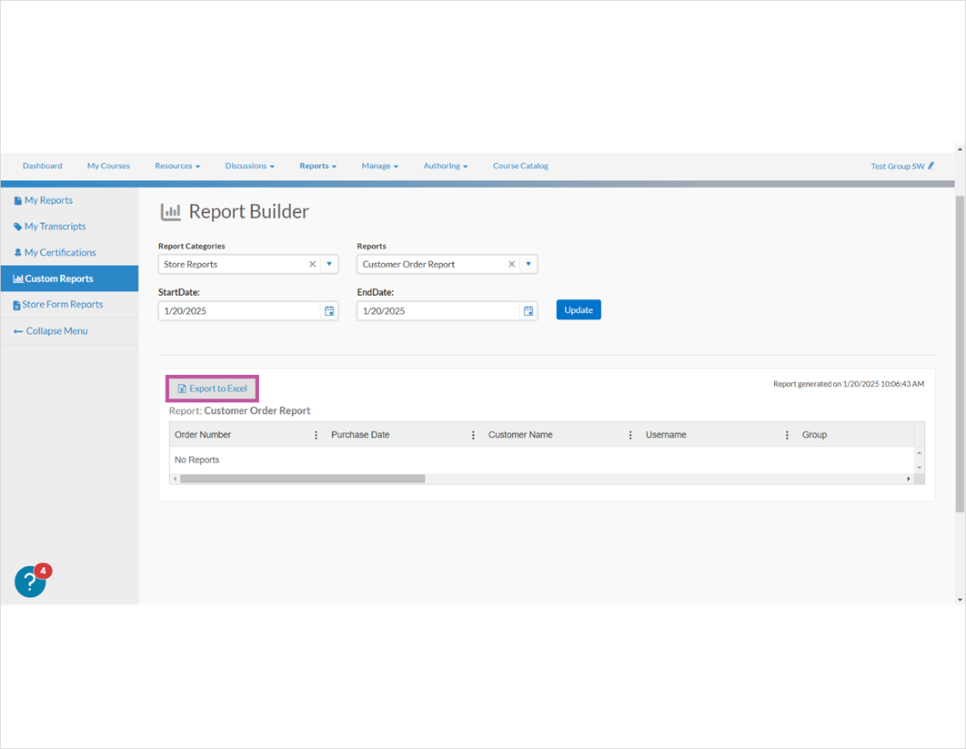 How to Access and Export a Customer Order Report from the Reports Tab ...
