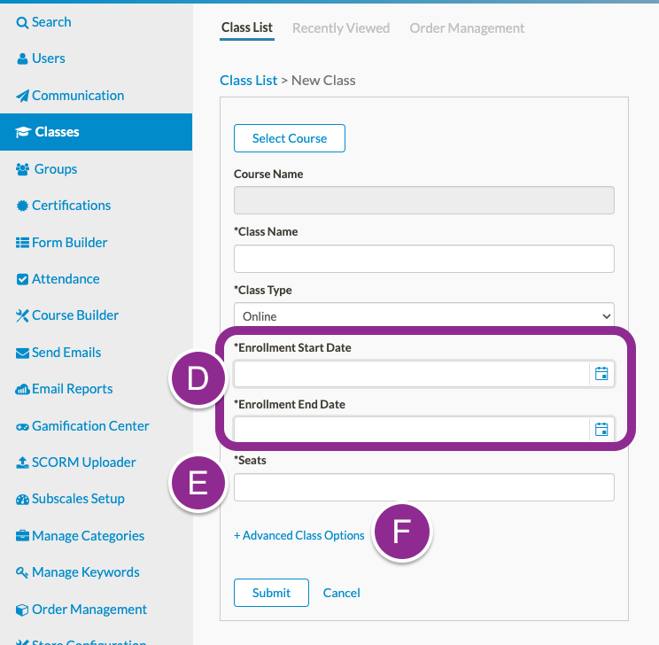 A screenshot of a class list

Description automatically generated